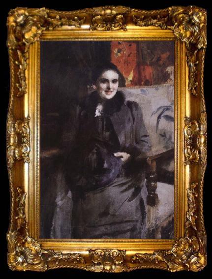 framed  Anders Zorn Mademoiselle Antoinette May, ta009-2